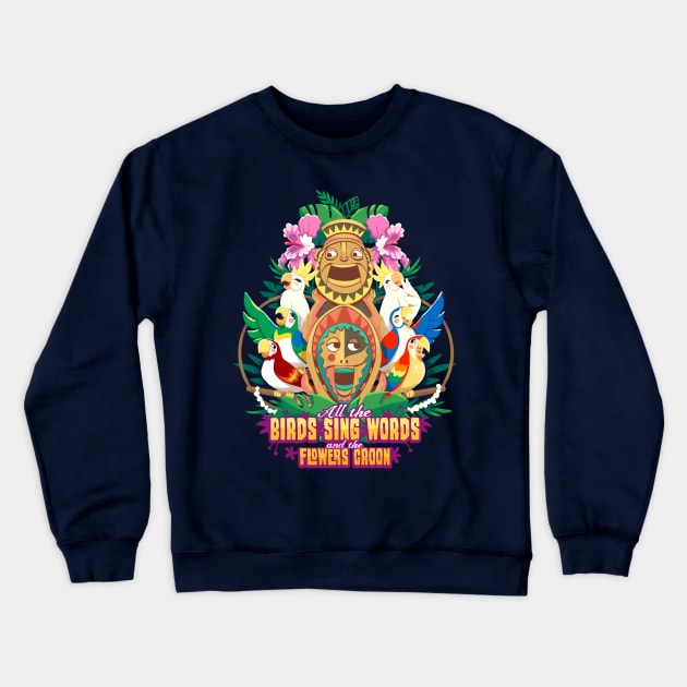 Tiki-Tastic Crewneck Sweatshirt by Randy_van_der_Vlag